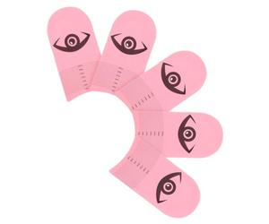 Lurrose 5pcs Pink Plastic Eyelash Extension Measuring Tools for Accurate Measurement and User-friendly Use, Lash Measuring Ruler Designed for Lash Technicians to Measure Eyelashes Length