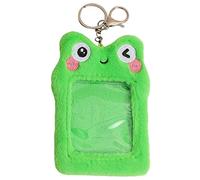 Lurrose 5pcs Plush Frog Card Holder Cute Cartoon Animal Design for and Credit Cards for Students and Professionals