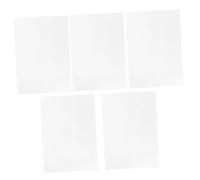 Lurrose 5pcs Printable Heat Shrink Sheets for DIY Crafts Portable Shrink Art Film Paper for Creative Handmade Ornaments Suitable for Heat Gun and Oven