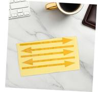 Lurrose 5pcs Reflective Arrow Stickers for Floor and Wall Self Adhesive Directional Decals for Outdoor Mailbox Marking Weather Resistant Yellow Navigation Signs
