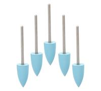 Lurrose 5pcs Silicone Nail Drill Bits Nail Art Polishing Accessories for Cuticle Cleaner in Salon Manicure Tools