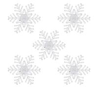 Lurrose 5pcs Snowflake Light, Christmas Indoor Window Light with Suction Cup LED Christmas Sucker Lamp for Home Party Decoration, SA39JY0317GQJV