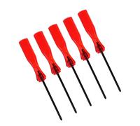 Lurrose 5pcs Triwing Y Tip Screwdrivers for Console and Switch Repair Portable Metal and Hard Plastic Tools Precision Triangle Bits in Red for Ds and Gaming Devices