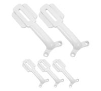 Lurrose 5Pcs White Aluminum Ceiling Fan Blade Arm Brackets Replacement Supports for Indoor Fan Blade Repair Fixing Mounts Suitable for Summer Home Maintenance
