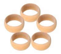 Lurrose 5pcs Wooden Bangles: Unfinished Natural Wooden Rings for Jewelry Making Painting Weaving,Craft Projects - Wood Bracelet Blanks