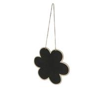 Lurrose 6 Pcs Double-Sided Flower-Shaped Wooden Blackboards DIY Message Boards Portable Decorative Writing Boards for Home Door Hanging Smooth Polished