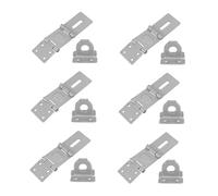 Lurrose 6 Pcs Security Door Locks Premium Hinge Safety Hasp Gate Latch with Concealed Screws for Enhanced Protection Durable Door Clasp for Home and Office Use