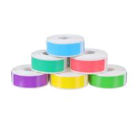 Lurrose 6 Rolls Product Label Shipping Labels Paper Rectangular Paper 6 Rolls 4x1.2cm 160 Stickers Per Roll for Assets Shipping Items Decorative School