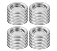 Lurrose 60pcs Aluminum Alloy Incense Holder Tray Metal Cone Burner Dish for Sticks and Cones Heat-resistant Censer Plate for Home Decor Travel-friendly Aromatherapy Accessory