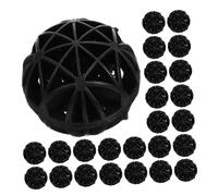 Lurrose 60pcs Bio Balls Aquarium Filter Media with Enhanced Surface Area Reusable Biological Filtration Media for Fish Tank and Pool Water Cleaning