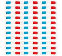 Lurrose 60pcs D Glasses Red Blue Anaglyph Paper Frame for Spectacular Visual Experience, Disposable 3d Movie Glasses Suitable for Ages, for Outdoor Cinema and Home Theater