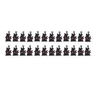 Lurrose 60pcs Halloween DIY Jewelry Accessories Black Haunted House Castle Pendants for Earrings Necklace Bracelets Craft Charms Multi-pack