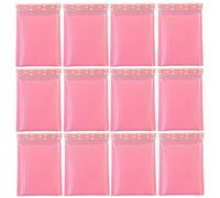Lurrose 60pcs Pink Bubble Mailers Envelopes with Adhesive Seal, Small Padded Poly Shipping Bags for Mailing Packaging and Protective Postal Use