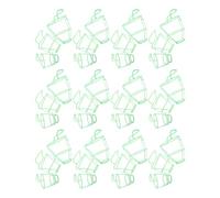 Lurrose 60pcs Plastic Infusion Bottle Net Cover for 100ml 250ml 500ml Saline Bottles Suitable for Hospital and Clinic Use