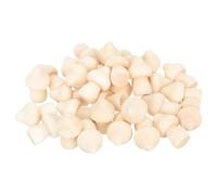Lurrose 60pcs Wooden Graffiti Mushroom Simulated Mushroom Ornaments and Adults Khaki Color Easy Painting Creative Decoration Lightweight DIY Handicrafts Indoor Party Decoration