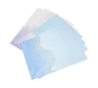Lurrose 64pcs Elegant Cloud-Themed Writing Letter Paper Set Assorted Colour Lined Paper for Love Notes and Greetings Smooth Writing for Home and School Use