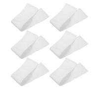 Lurrose 6pcs Adjustable White Soccer Captain Armband with Flexible Fit and Comfortable Nylon Material, Blank Team Sport Captain Sleeve Band for Football and Training Matches