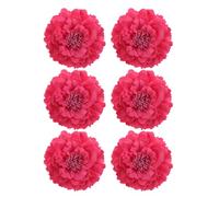 Lurrose 6pcs Artificial Peony Flower Flower Hair Clips Versatile Accessory Swift Application Bohemian Style Wedding Chic for Variety of Fashion Trends