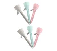 Lurrose 6pcs Automatic Drip Irrigation Tool for Plants with Plastic Material and Bottom Cross Design, Featuring Infinite Swiftness Regulation and Not Easy to Break, for Home Random Color