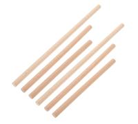 Lurrose 6pcs Beech Wood Tapestry Round Bars for Weaving, DIY Wooden Knitting Sticks Craft Supplies, Manual Weaving Tools for Wall Hanging and Textile Art