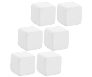 Lurrose 6pcs Calcium Blocks Natural Calcium Mineral Grinding Stone for Tortoise Add Grind Teeth Mineral Substance White Put into Fish Tanks Suitable for Lizard and Fish