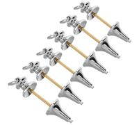 Lurrose 6Pcs Copper Dowsing Pendulum Set for Divination with Hanging Chain, Pendulum Necklace for Chakra Balance and Meditation Use in Wicca and Feng Shui