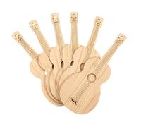 Lurrose 6Pcs DIY Blank Bamboo Bookmarks Creative Cello Shaped Book Page Markers for Crafting Easy to Color and Doodle for Tags and Decorations