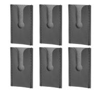 Lurrose 6pcs Double Edge Razor Head Covers Pu Leather Travel Protective Pouch Butterfly Safety Case for Men’s Grooming Shaving Accessories