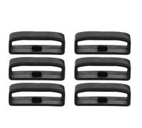 Lurrose 6pcs Flexible Band Ring Watch Strap Protective Ring for Watch Easy to Replace Sturdy Black Anti-lost Accessory for Smartwatch