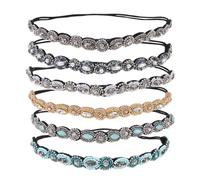 Lurrose 6pcs Hair Bow Scrunchie Set with Cloth and Rhinestone Material, Unique Elegant DIY Hairstyle Accessories for Women, for Creating Beautiful Hair Styling and Party Looks