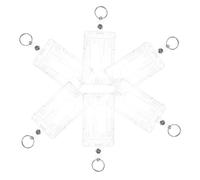 Lurrose 6pcs Hard Card Holder PC Badge Holder with Thumb Slot Frosted Surface Convenient Retrieval Protecting Cards for Occasion