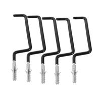 Lurrose 6pcs Heavy Duty Metal Skateboard Wall Hooks for Indoor Storage Multi Functional Ski Rack Board Hanger Space Saving for Skateboards Snowboards and More