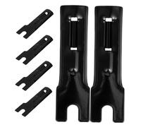 Lurrose 6pcs Iron Cycling Flag Pole Brackets Quick-Install Mounting Holders for Outdoor Bike Safety Accessories Sturdy Support for Riding Flag Racks No Tools Required