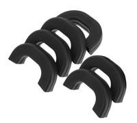 Lurrose 6Pcs Large Black Silicone Pan Handle Covers Heat Resistant Pot Assist Holders Anti-Scald Sleeves for Frying Pans Skillets and Cookware Kitchen Safety