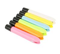 Lurrose 6pcs Magnetic Chalk Clips Plastic Chalk Holders Protect Hands Keep Hands Clean Classroom Supplies for Adults Absorbed on Metal Surface Random Color