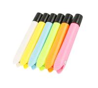 Lurrose 6pcs Magnetic Chalk Clips Prevent Breakage and Keep Hands Clean for School Stationary Supplies Suitable for Cramming School and Can be Adsorbed on Whiteboard Random Color