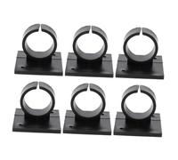 Lurrose 6pcs Microphone Clip Mount Holder Adhesive Mic Clip for Desk Use Microphone Clamp Mounting
