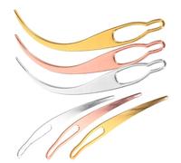 Lurrose 6pcs Multipurpose Hair Extensions Crochet Hooks for Dreadlock Braiding Smooth Surface Easy to Use for Levels