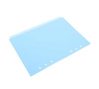 Lurrose 6pcs Plastic Binder Index Dividers A5 with 6 Holes, Waterproof Pp Loose Leaf Index Tabs Planner Divider for Study and Work, Quick Detachment and Setup