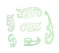 Lurrose 6pcs Plastic Geometric Drawing Templates Set French Curves, Architect Scales and Engineering Rulers for Technical Drafting, Geometry Shapes Stencils for Art and School Use