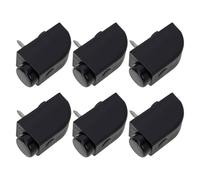 Lurrose 6pcs Plastic Sliding Window Lock Stopper with Shock Absorption for Sliding Window Track Structures and Apartments