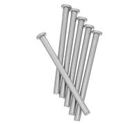 Lurrose 6pcs Removable Stainless Steel Hinge Pins 89mm Length 15mm Diameter for Interior Wooden Door Replacement Cabinet Door Hardware