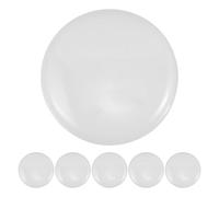 Lurrose 6pcs Round Milk White PC Lampshade Diffuser Covers for LED Downlight Ceiling Light Replacement, Anti-Fog Plastic Lamp Covers Plate for Hanging Fixtures