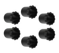 Lurrose 6pcs Silicone Microphone Protection Sleeves Anti-drop Compact Bottom Rod Holders Easy to Install and Carry Design for Ktv and Stages