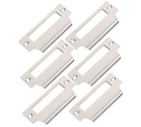 Lurrose 6pcs Stainless Steel Door Kick Plate Reinforcement Strike Plate for Garage and Doors Easy Screw Installation Cover and Concealment Security Privacy Protection