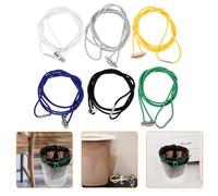 Lurrose 6pcs Trash Bag Fixing Bands Garbage Bin Band Simple Design Strong Elastic Anti-slip Fasteners for Family and Restaurants