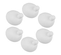 Lurrose 6pcs White Small Squeeze Stress Ball Insert Replacement Silicone Bubble Core for Diy Doll Bubbles Sensory Squishy Toys, Slow Rising Gel Refills for Kids and Adults