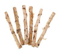 Lurrose 6pcs Wood Log Sticks Wooden Branches Natural Wood Sticks Dry and Thin Branches Handmade for Decoration Floral Projects Christmas Ornaments