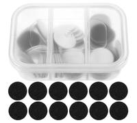 Lurrose 72pcs Electric Foot File Sanding Discs with 20mm Replaceable Pads for Dead Skin and Callus Removal, Black Pedicure Tool Accessories for Professional Foot Care