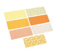 Lurrose 7pcs Cotton Fabric for Sewing Quilting Delicate Pattern Assorted Color Printed Strips for Craft Projects Suitable for Patchwork and DIY